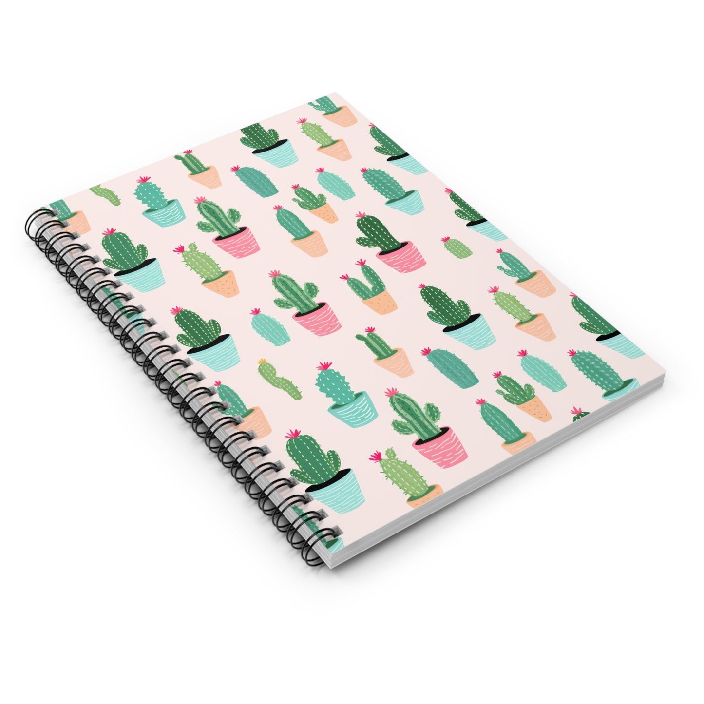 Potted Cactus Spiral Notebook - Ruled Line