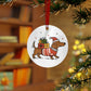 Dachshund Holiday Ornament — Cute Wiener Dog in Sweater