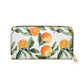 Orange Grove Citrus Zipper Wallet