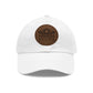 Sun Hat with Leather Patch - Dad Hat