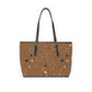 Brown Terrazzo Shoulder Purse Bag