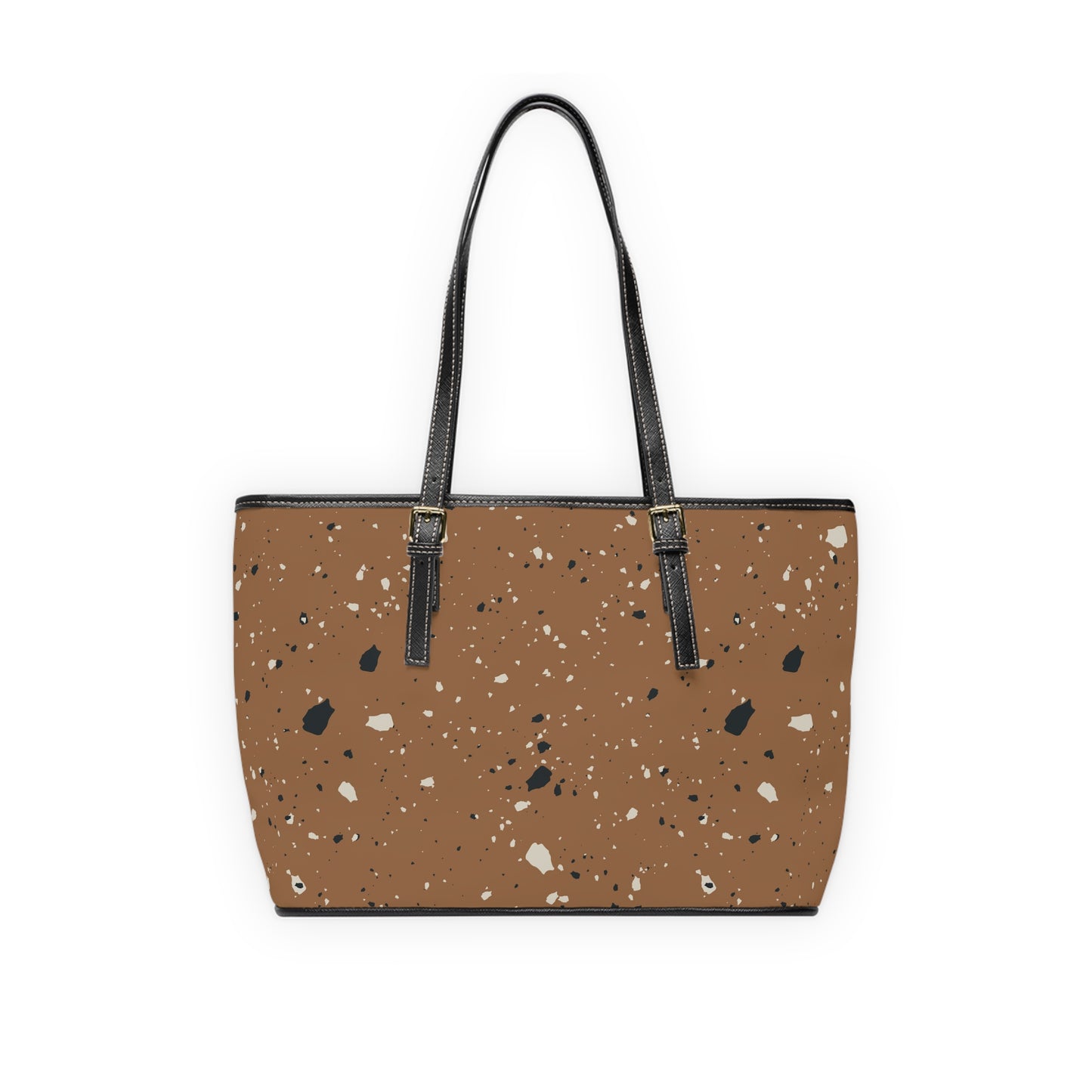 Brown Terrazzo Shoulder Purse Bag