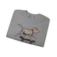 Sunshine Luckies Skateboarding Dog Unisex Heavy Blend™ Crewneck Sweatshirt