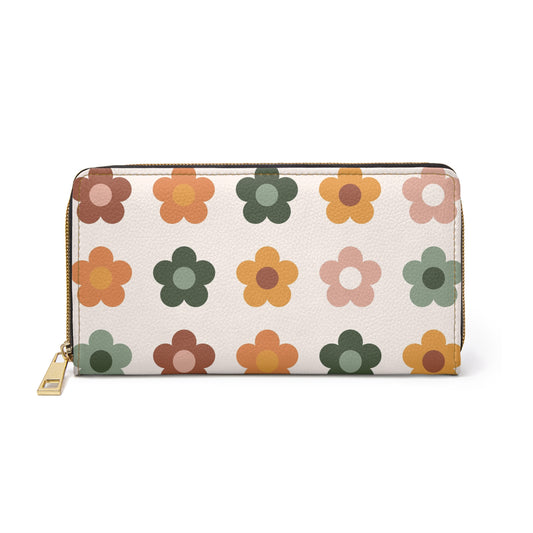 Boho Florals Zipper Wallet