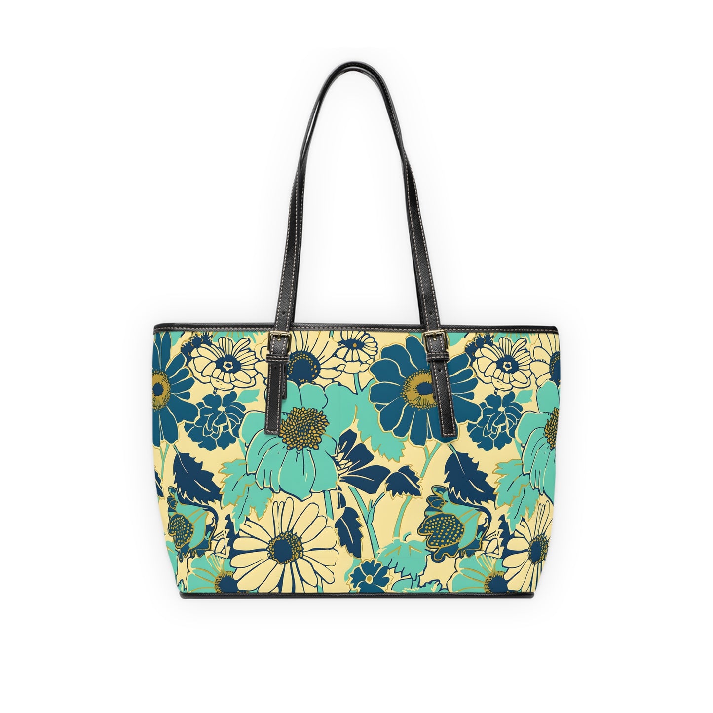 Blue Botanicals Shoulder Purse Bag
