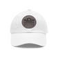 Sun Hat with Leather Patch - Dad Hat