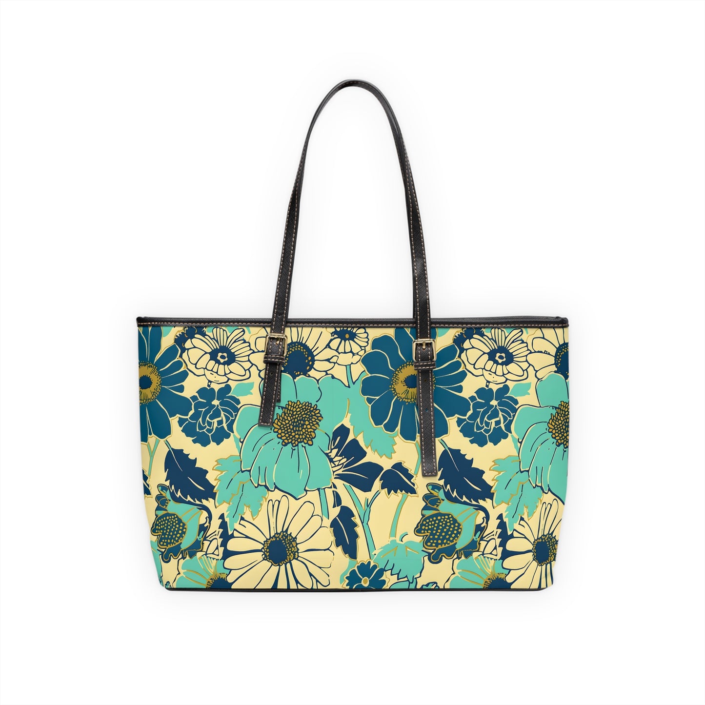 Blue Botanicals Shoulder Purse Bag