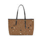 Brown Terrazzo Shoulder Purse Bag