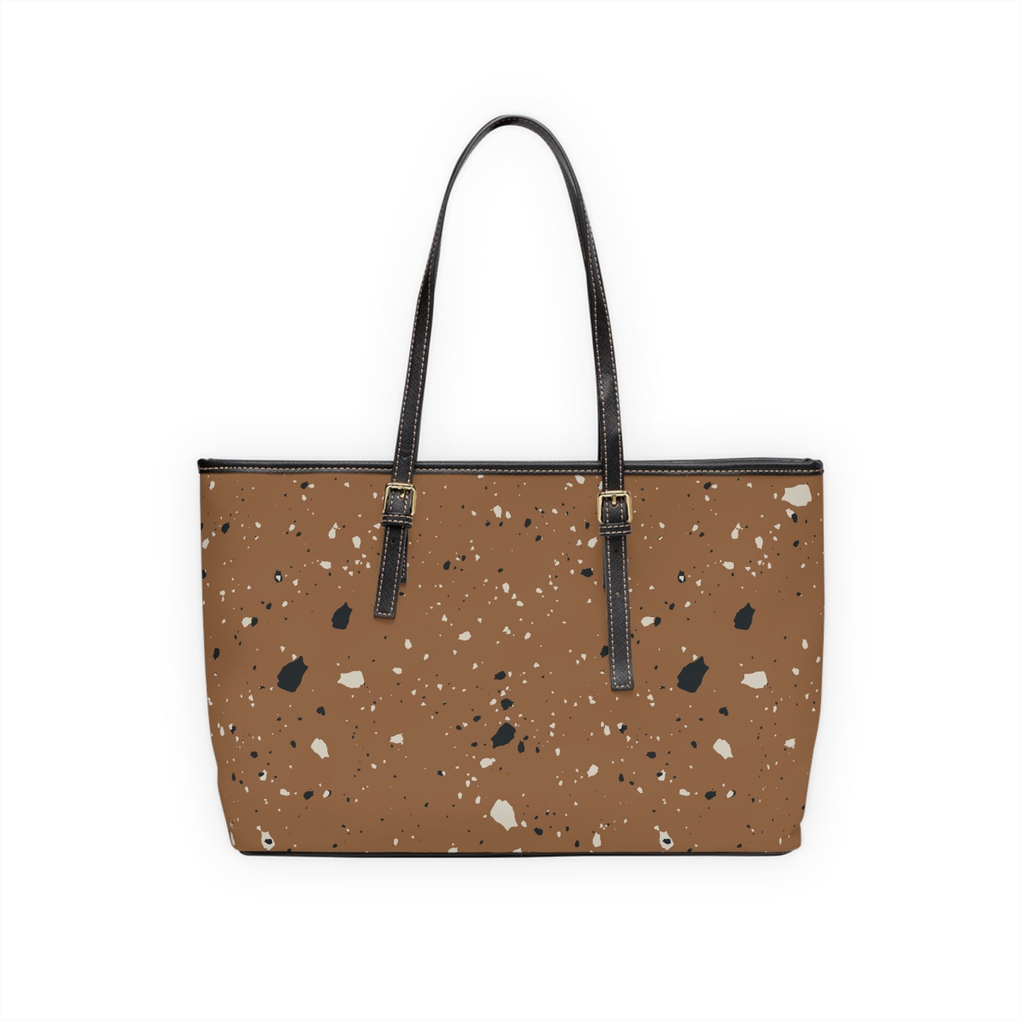 Brown Terrazzo Shoulder Purse Bag