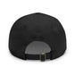 Sun Hat with Leather Patch - Dad Hat