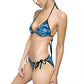 Ocean Wave Tie-Dye Bikini — Women's Triangle String Swimsuit