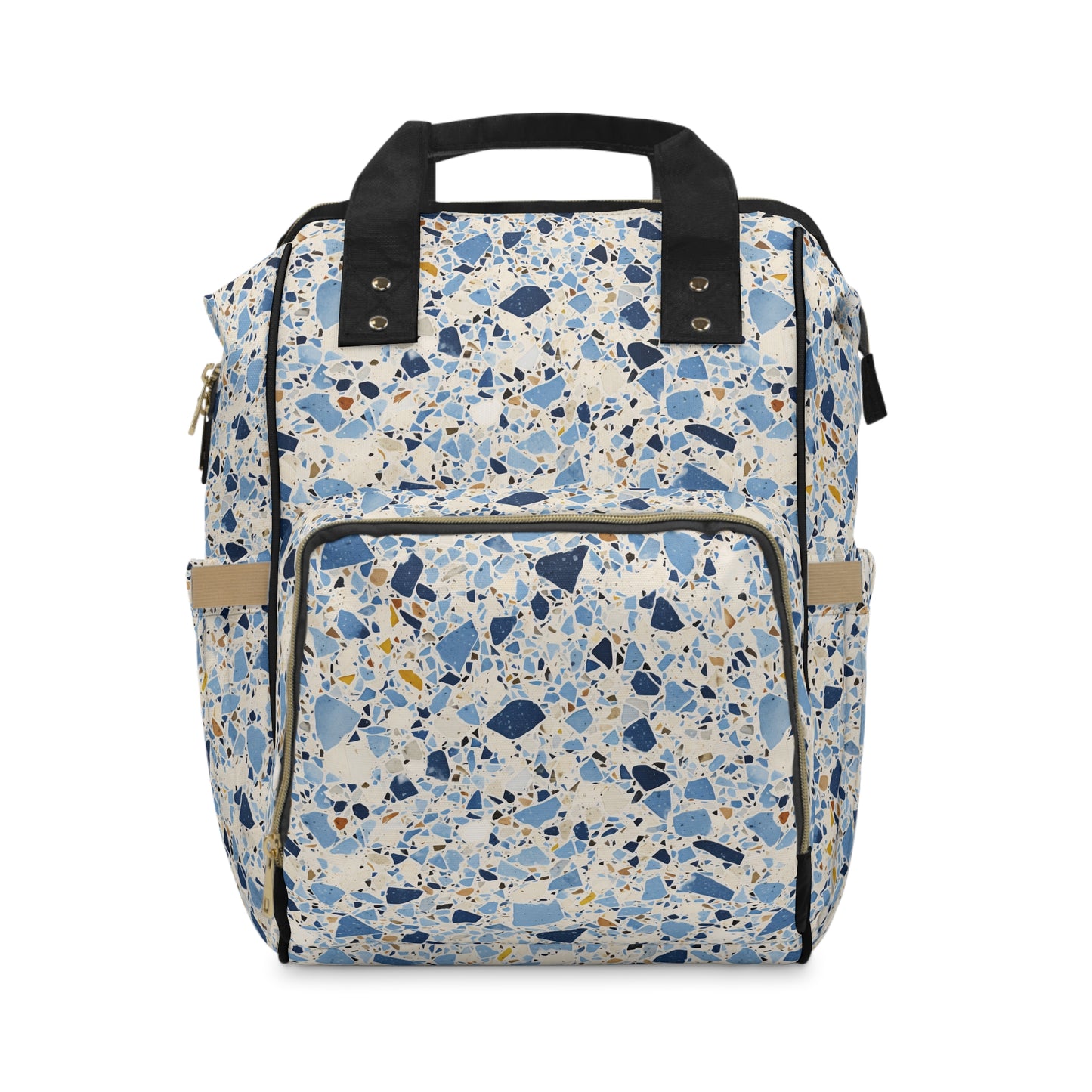 Blue Terrazzo Multifunctional Diaper Backpack