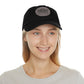 Sun Hat with Leather Patch - Dad Hat