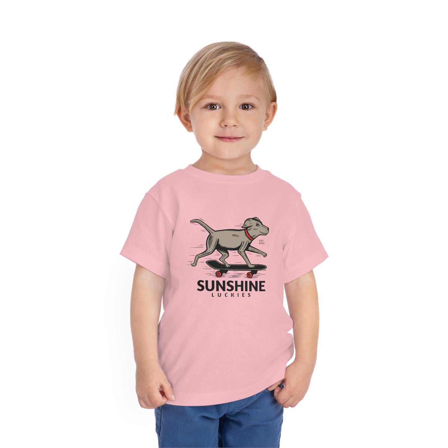 Skate Dog Toddler Short Sleeve Tee