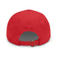 Sun Hat with Leather Patch - Dad Hat