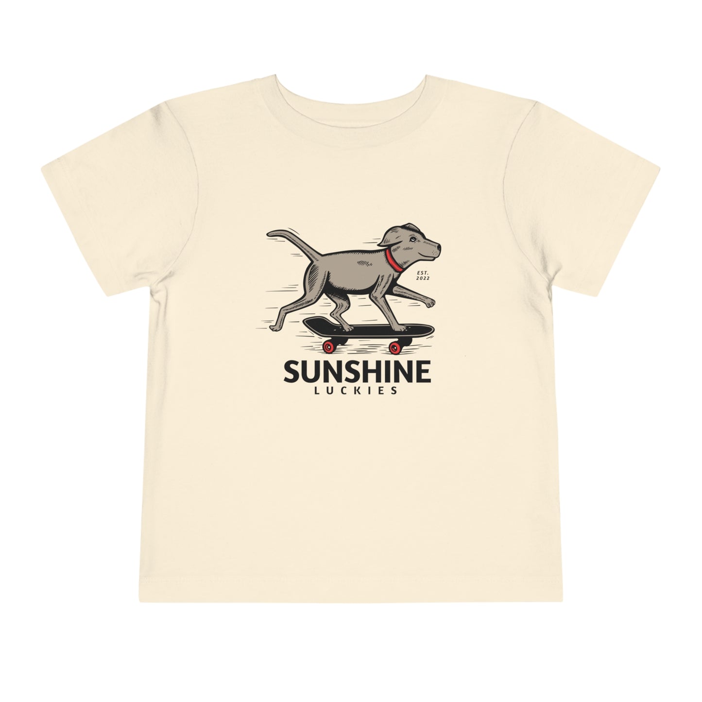 Skate Dog Toddler Short Sleeve Tee