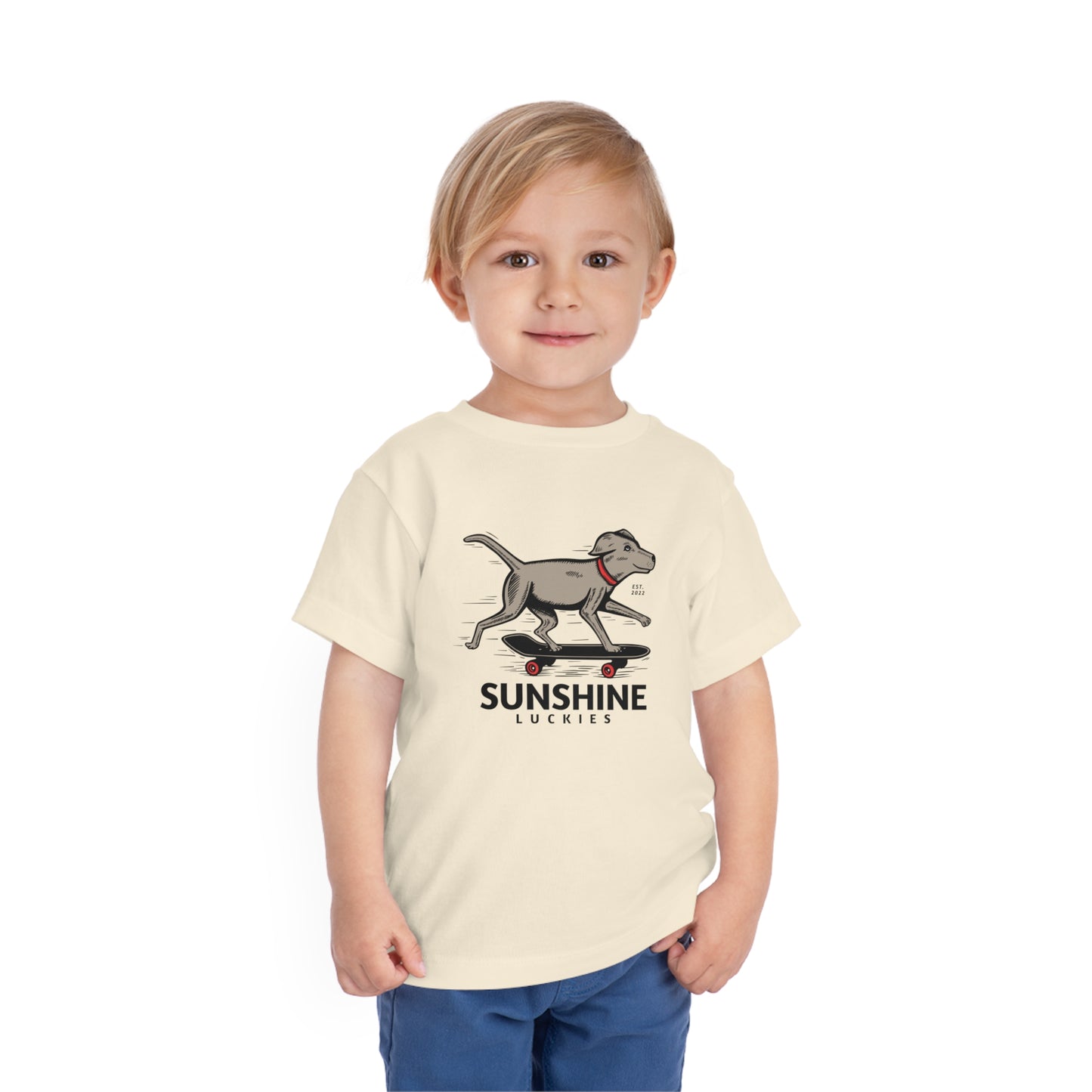 Skate Dog Toddler Short Sleeve Tee