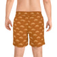 Sunset Wave Swim Shorts — Men's Mid-Length Beach Trunks