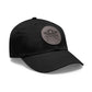 Sun Hat with Leather Patch - Dad Hat