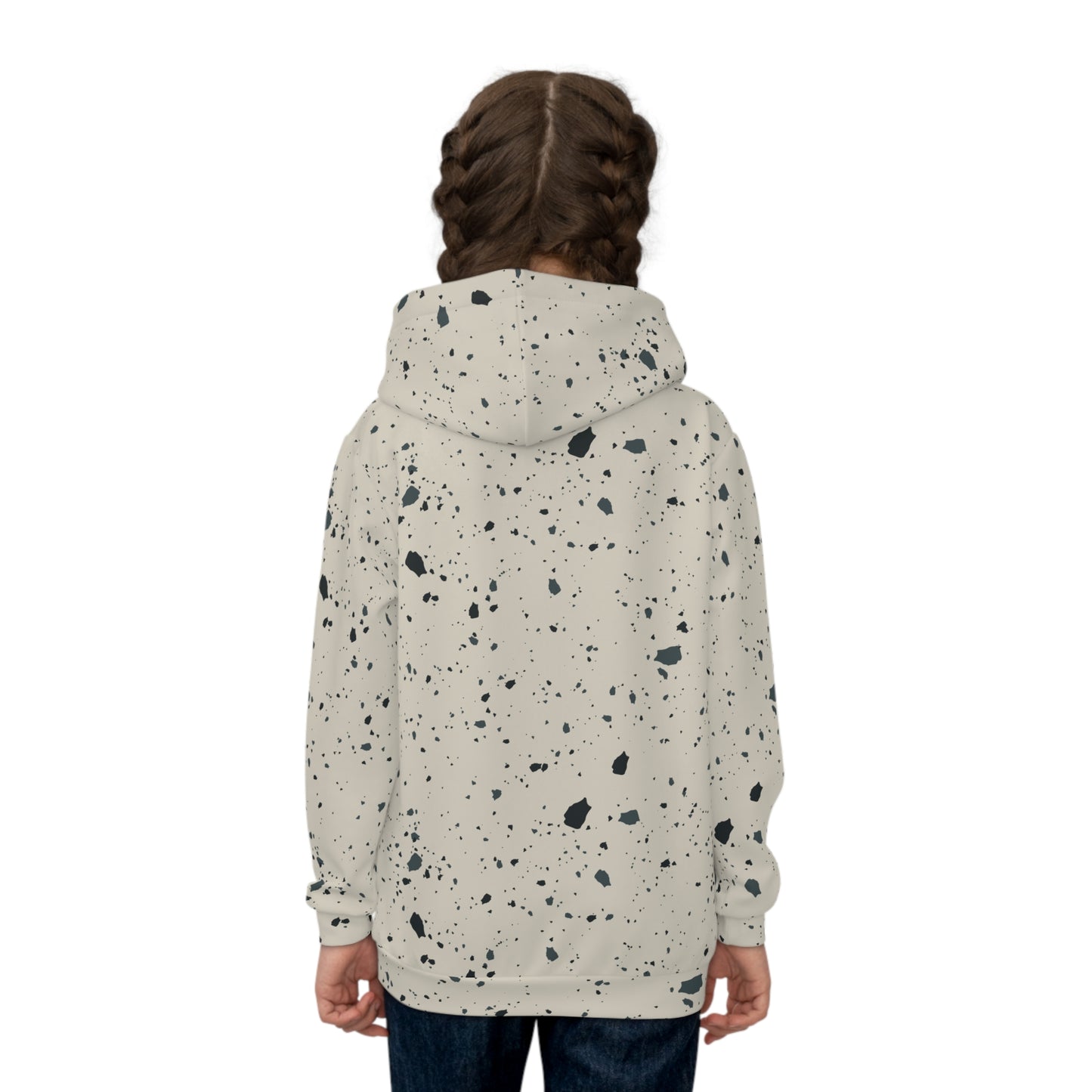 Copy of Copy of Copy of Copy of Copy of Kids Sun Pattern Hoodie — Retro Brown Sunburst All-Over Print