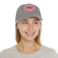 Sun Hat with Leather Patch - Dad Hat
