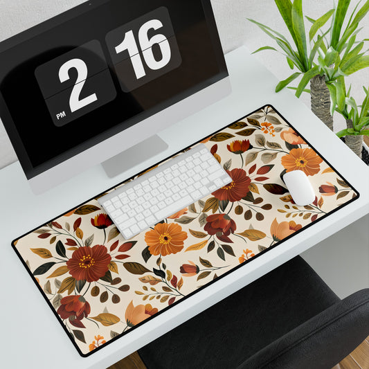 Autumn Floral Desk Mat