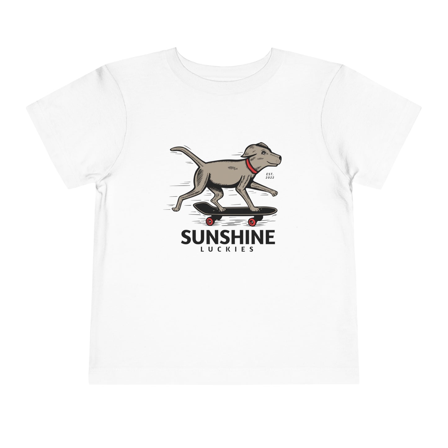 Skate Dog Toddler Short Sleeve Tee