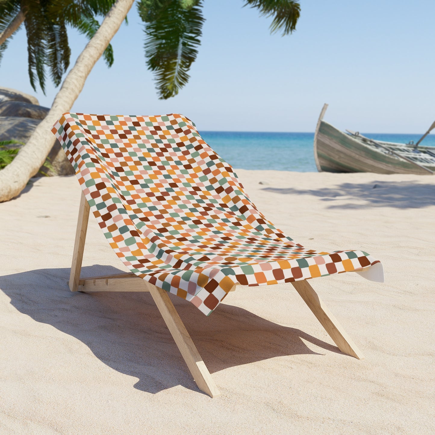 Checkered Summer Beach Towel
