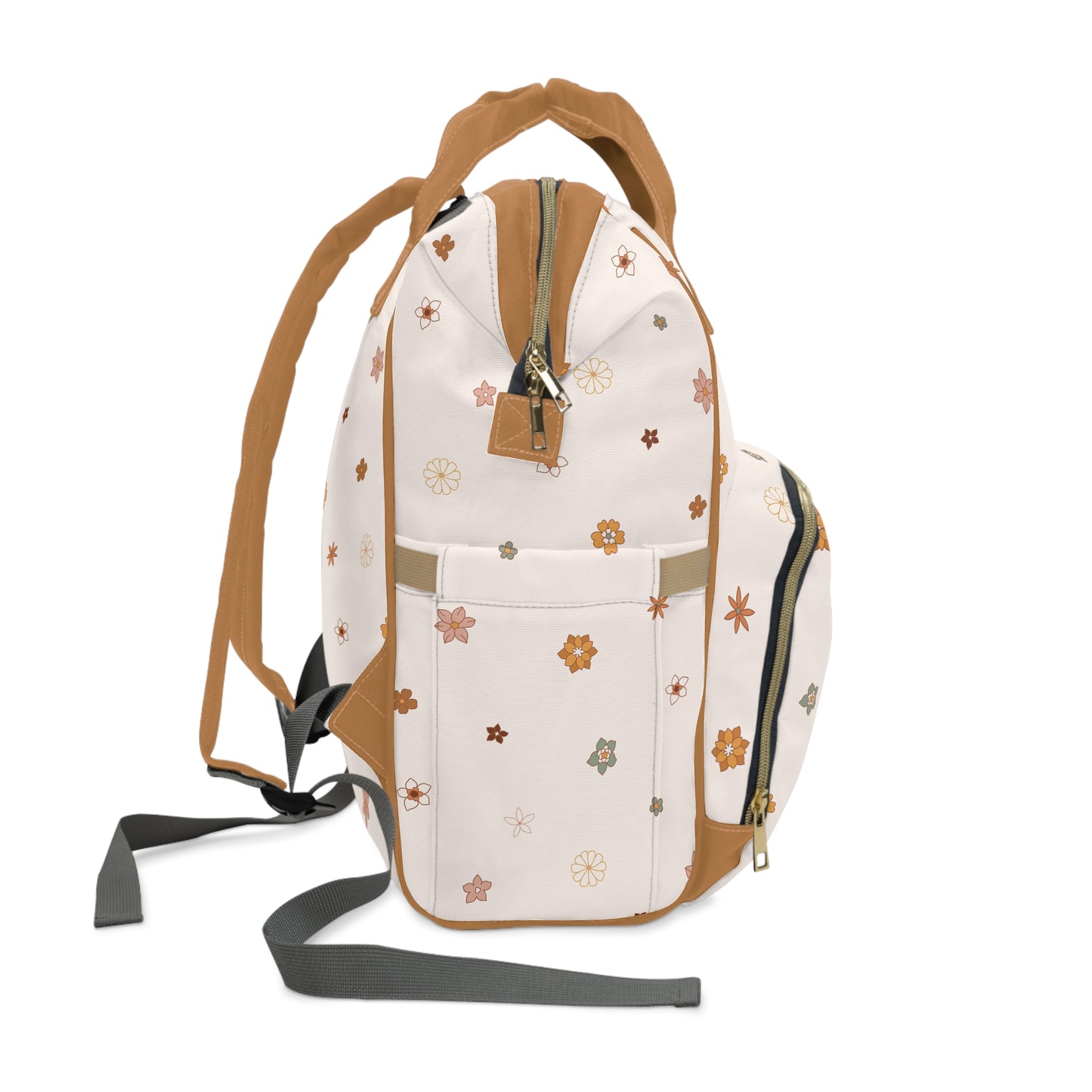 Spring Florals Multifunctional Diaper Backpack