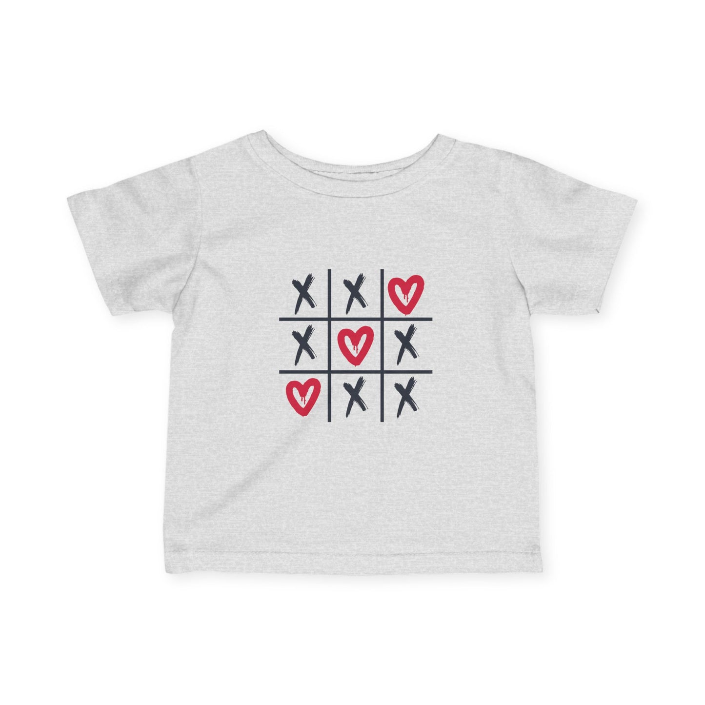 Valentine's Tic Tac Toe Baby Tee, Infant Jersey T-Shirt