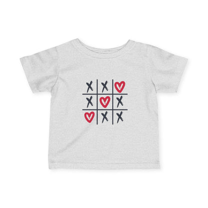 Valentine's Tic Tac Toe Baby Tee, Infant Jersey T-Shirt