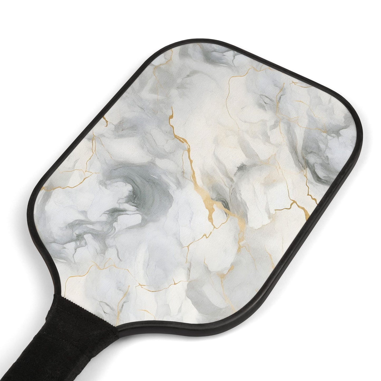 White Marbled Pickleball Kit