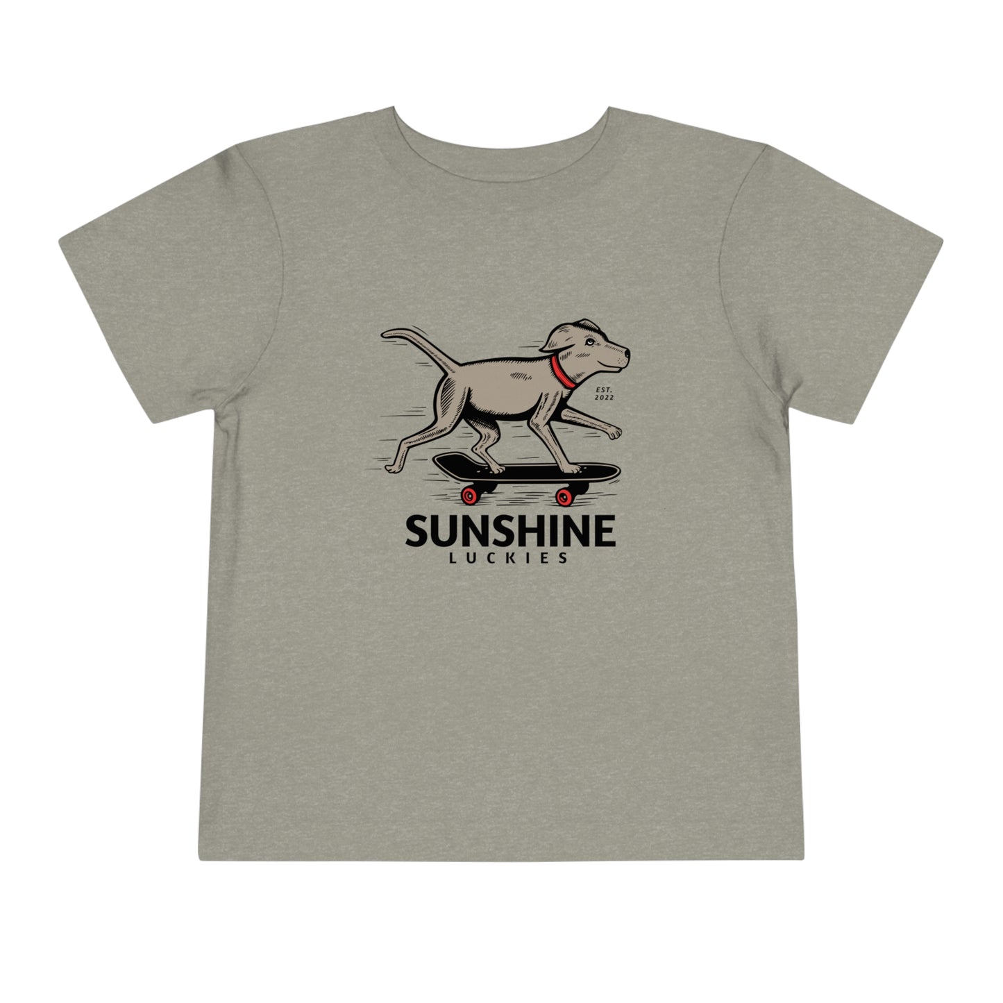 Skate Dog Toddler Short Sleeve Tee