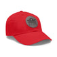 Sun Hat with Leather Patch - Dad Hat