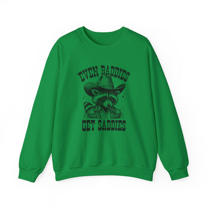 Even Baddies Get Saddies Unisex Heavy Blend™ Crewneck Sweatshirt