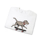Sunshine Luckies Skateboarding Dog Unisex Heavy Blend™ Crewneck Sweatshirt