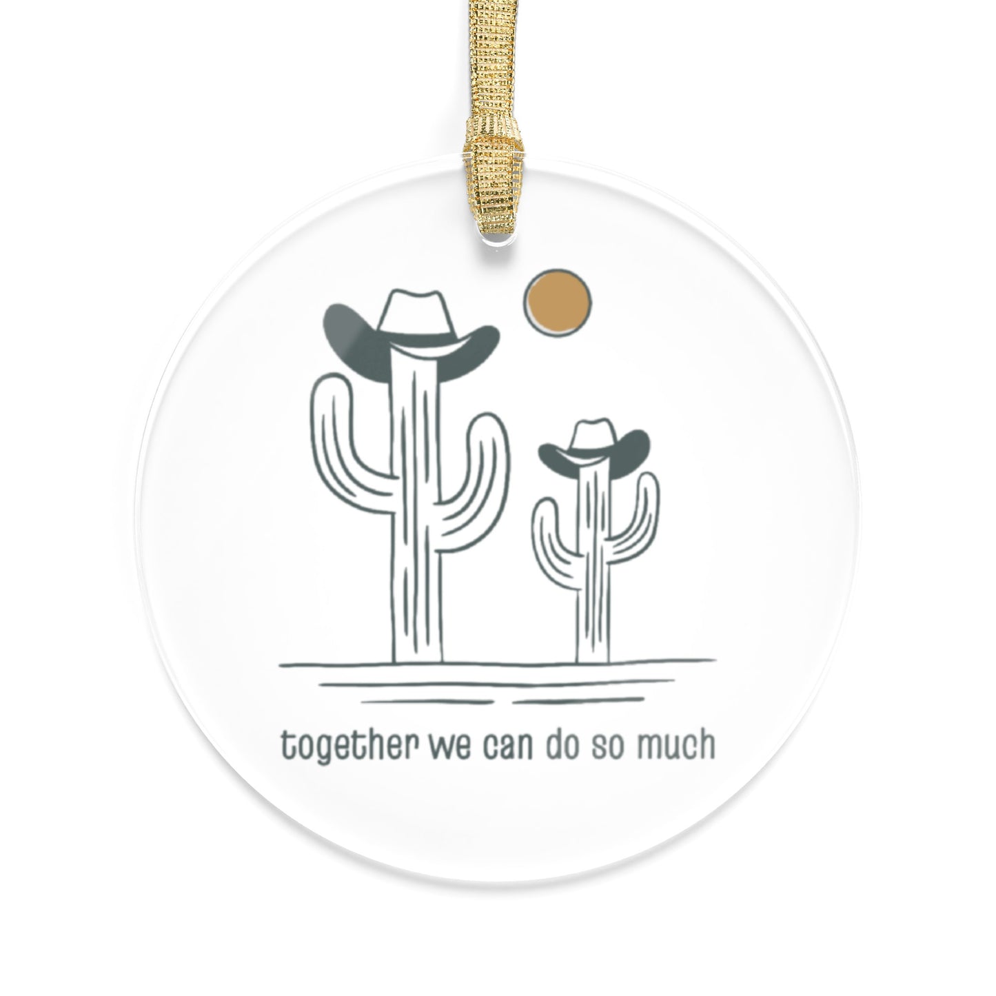 Father and Son, Together We Can Do So Much Acrylic Christmas Ornament