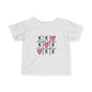 Valentine's Tic Tac Toe Baby Tee, Infant Jersey T-Shirt