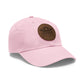Sun Hat with Leather Patch - Dad Hat