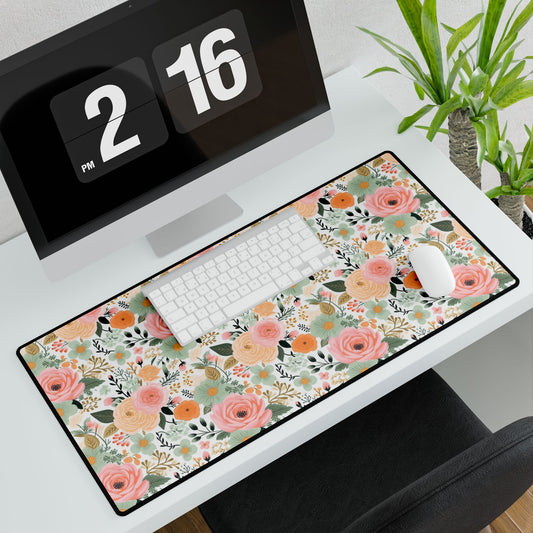 Spring Floral Desk Mat
