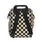 Black and White Checkered Diaper Bag Backpack