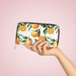 Orange Grove Citrus Zipper Wallet