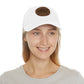 Sun Hat with Leather Patch - Dad Hat