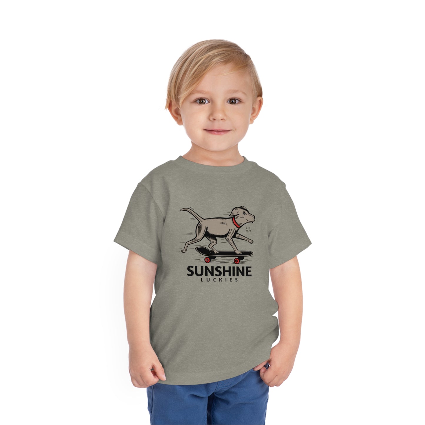 Skate Dog Toddler Short Sleeve Tee