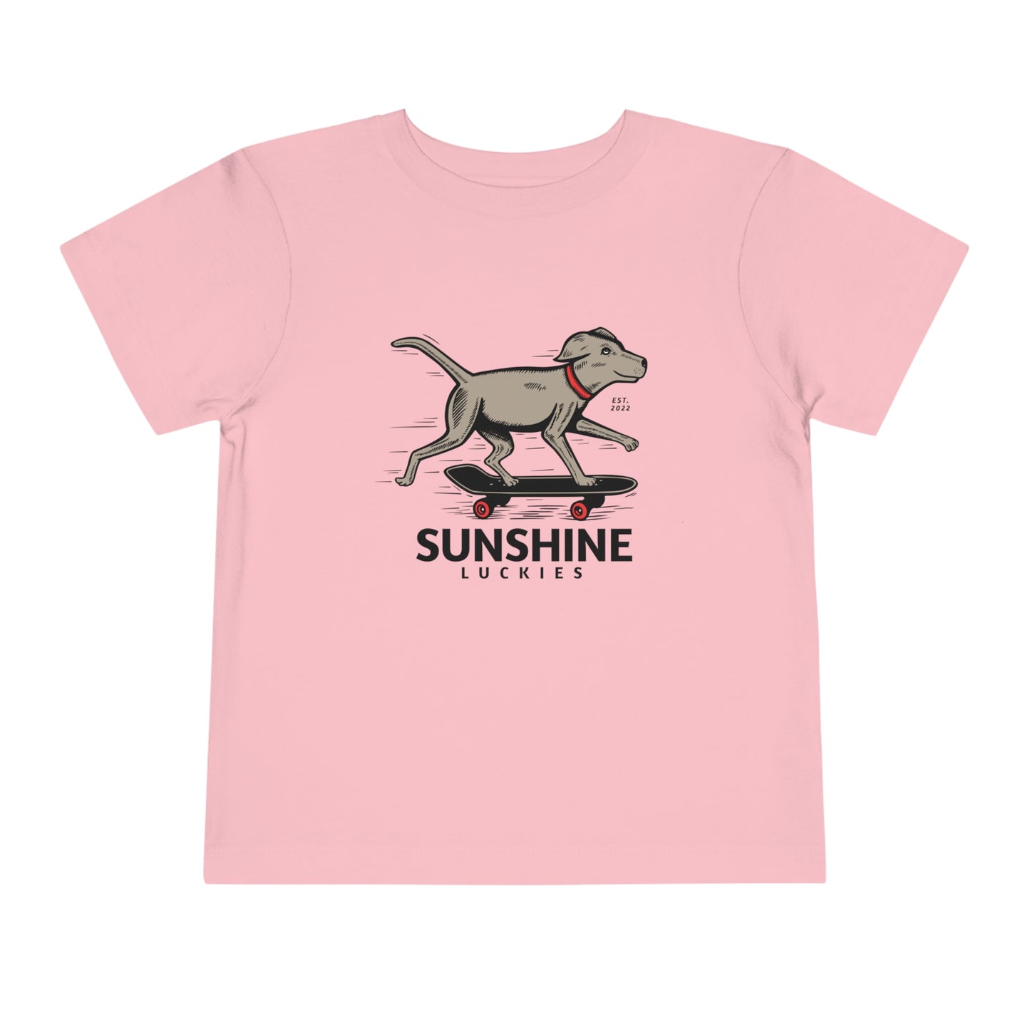 Skate Dog Toddler Short Sleeve Tee