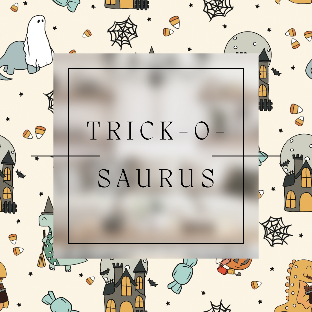 Trick-o-Saurus- Halloween Dinos Zippy Bamboo Pajamas