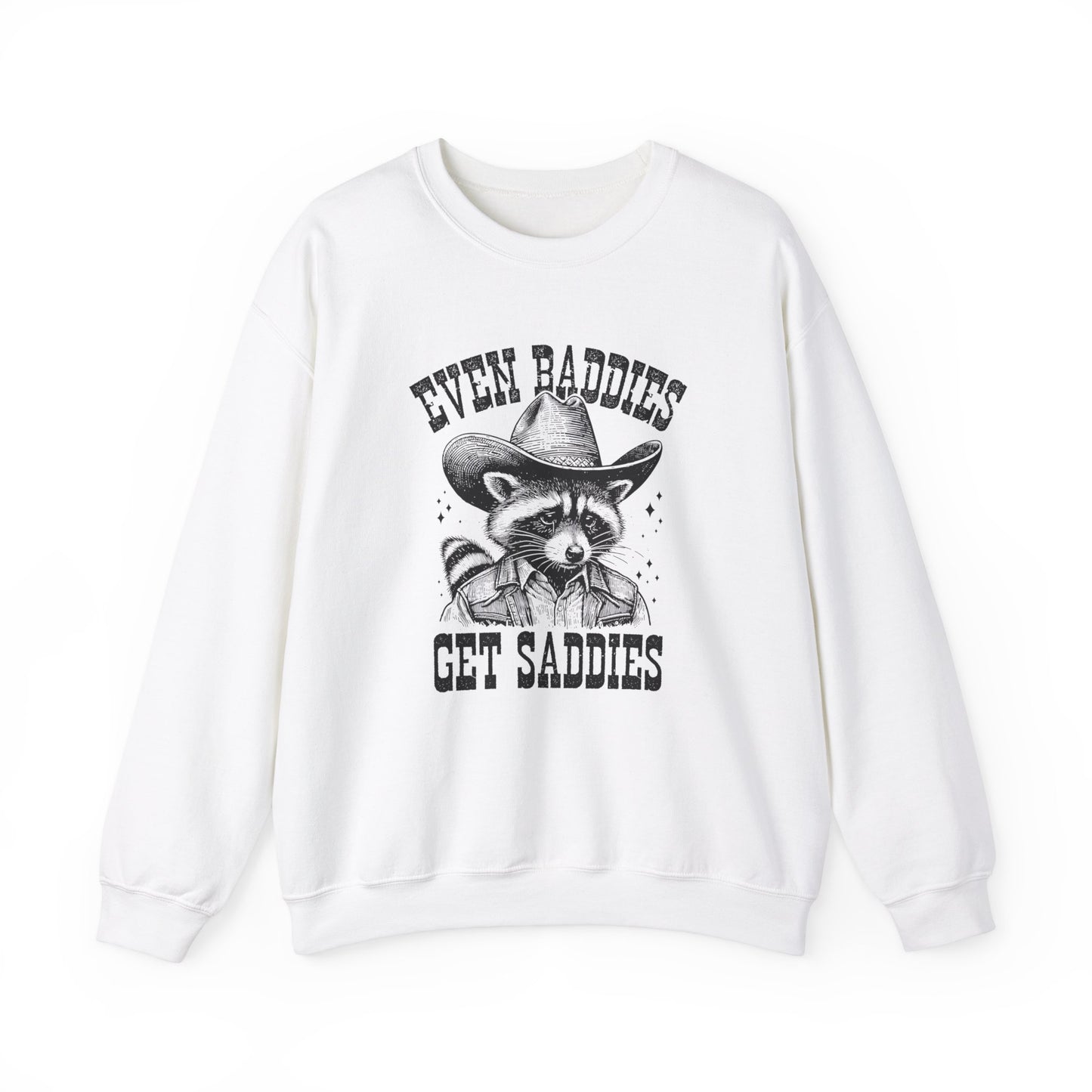 Even Baddies Get Saddies Unisex Heavy Blend™ Crewneck Sweatshirt