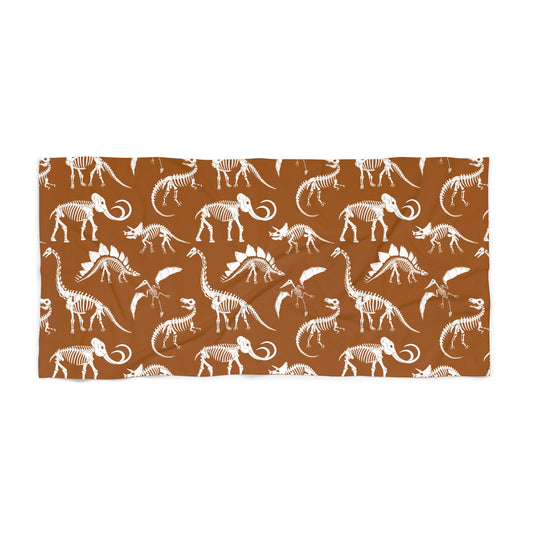 Dinosaur Fossil Beach Towel