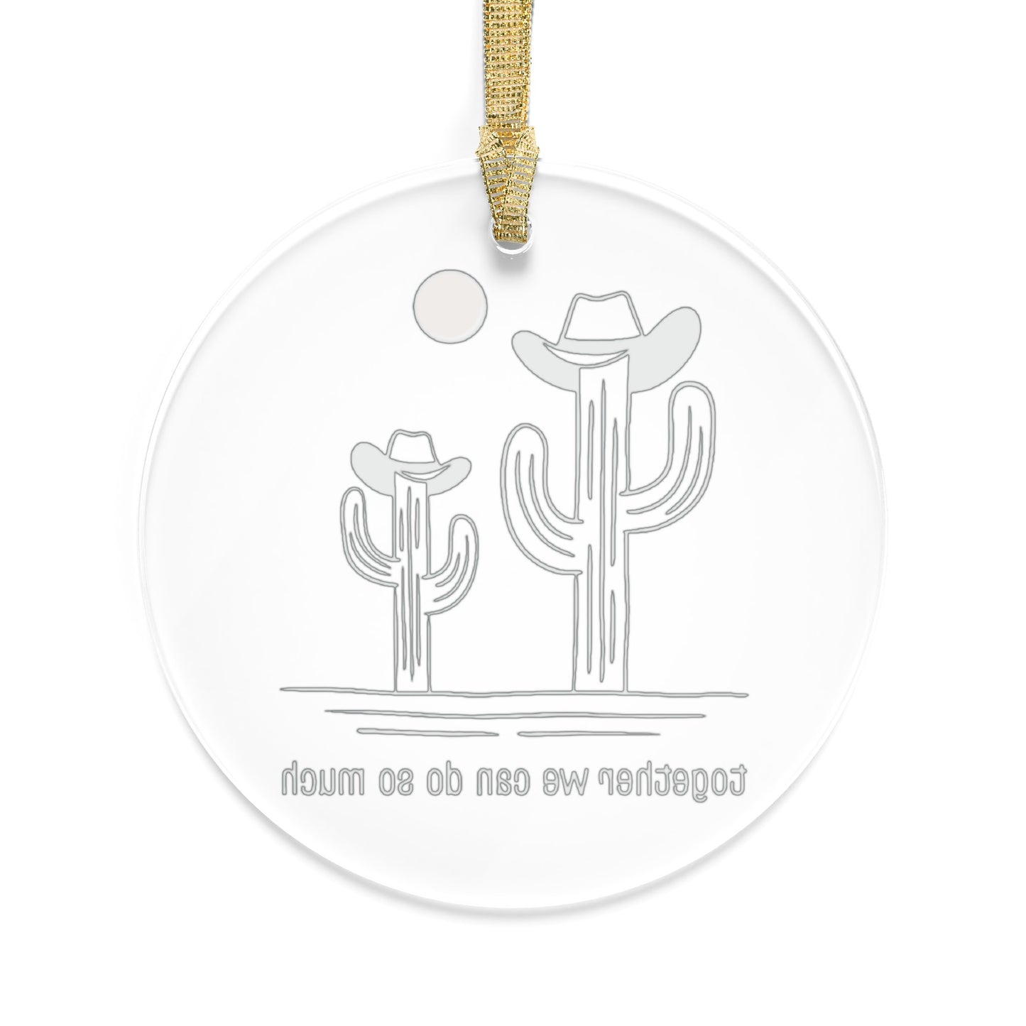 Father and Son, Together We Can Do So Much Acrylic Christmas Ornament
