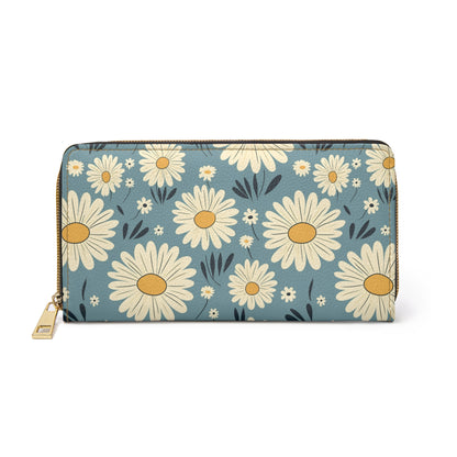 Daisy Flower Zipper Wallet